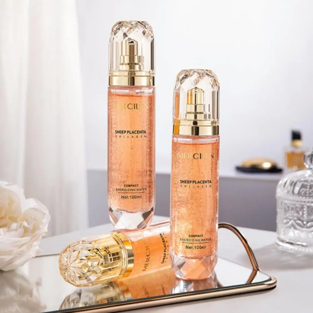 

Тонер-сыворотка Mercilen с коллагеном и экстрактом овечьей плаценты, 100 мл: Энергетический, осветляющий, укрепляющий, против морщин, увлажняющий уход за кожей