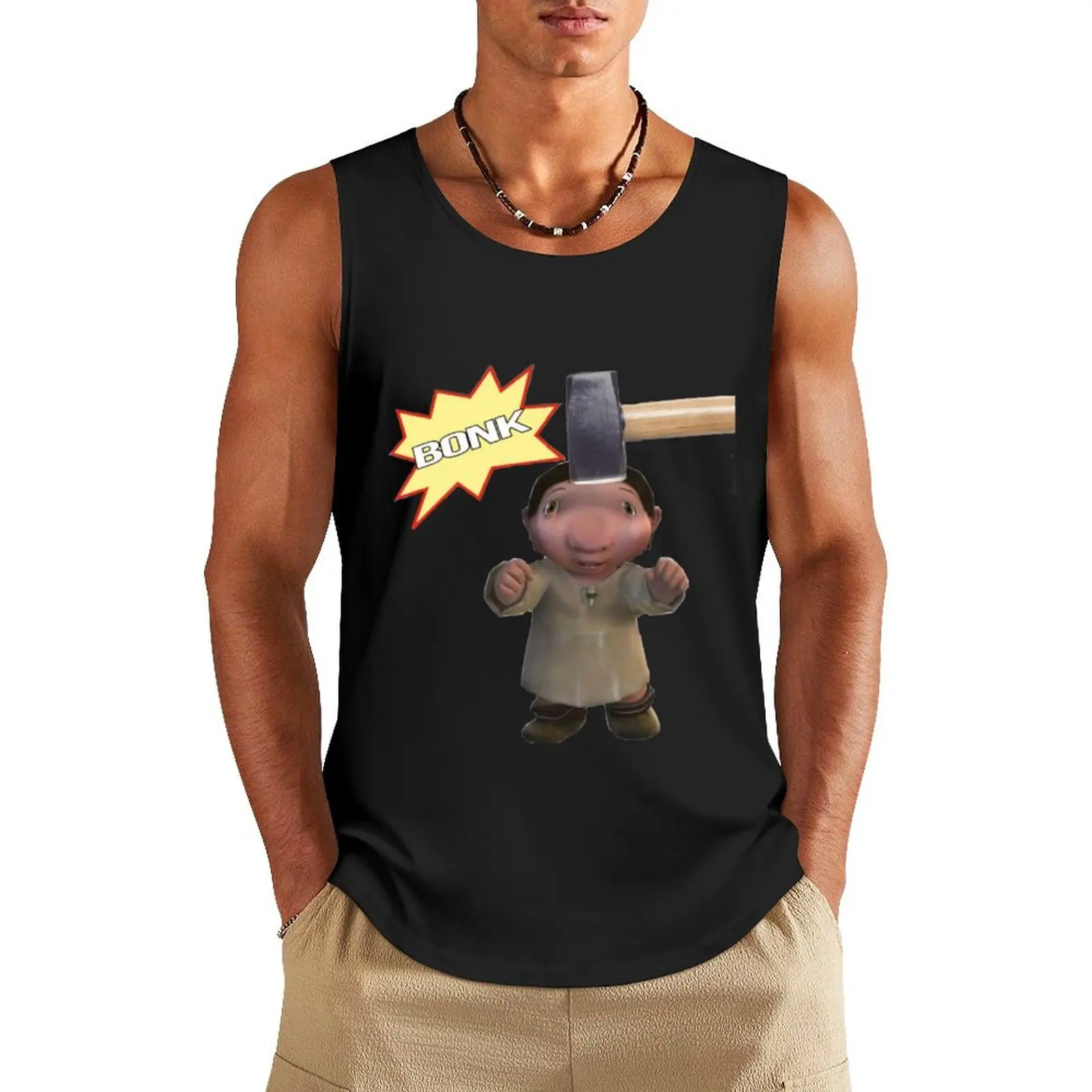 Ice Age Baby BONK Tank Top Man sleeveless shirt Sports shirt man anime