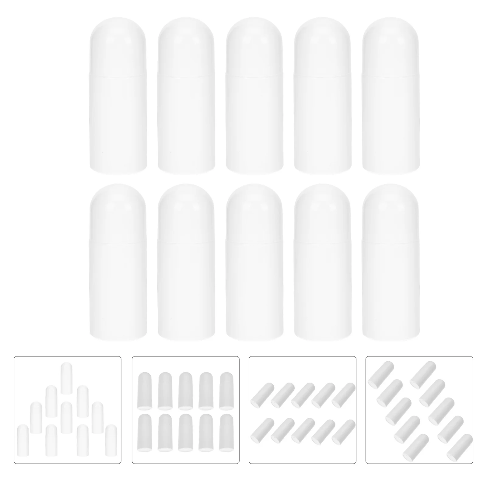 

10Pcs Compact Sponge Liniment Bottle High Quality ABS Practical Sub Bottle for Travel Soothing Liquid Storage Liniment Container