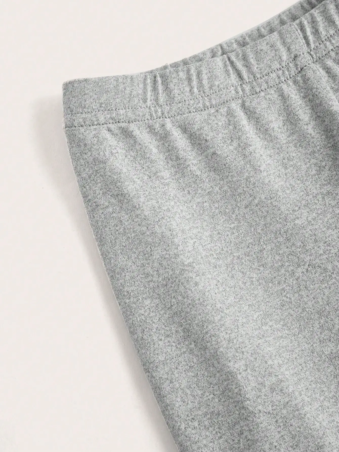 여성용 그레이 하이웨이스트 크롭탑 & 레깅스 투피스 세트, 여름용 캐주얼 스포티 핏