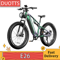 DUOTTS E26 Electric Bike 750W Motor Torgue Sensor 48V 20Ah Battery 26*4.0 inch Fat Tires 55km/h Max Speed Hydraulic Disc Brakes