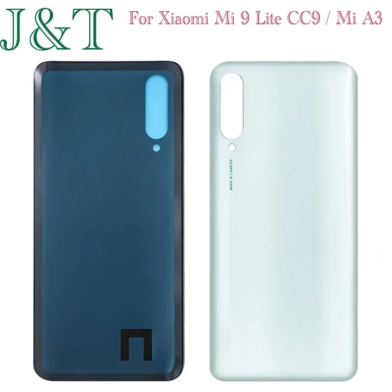 New For Xiaomi Mi 9 Lite CC9 / Mi A3 CC9E Battery Back Cover Rear Door 3D Glass Panel Housing Case Chassis Adhesive Replace