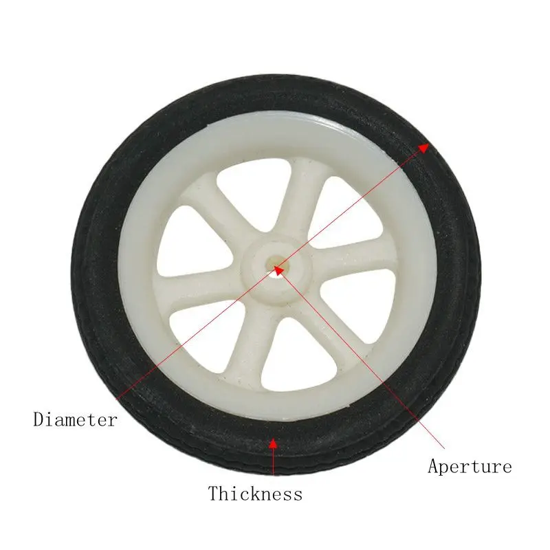 XFlight 10 pièces roues en mousse Super légères pour avion RC, pneus éponge à 6 rayons blanc Dia 30-50mm, accessoires de train d'atterrissage de Drone RC