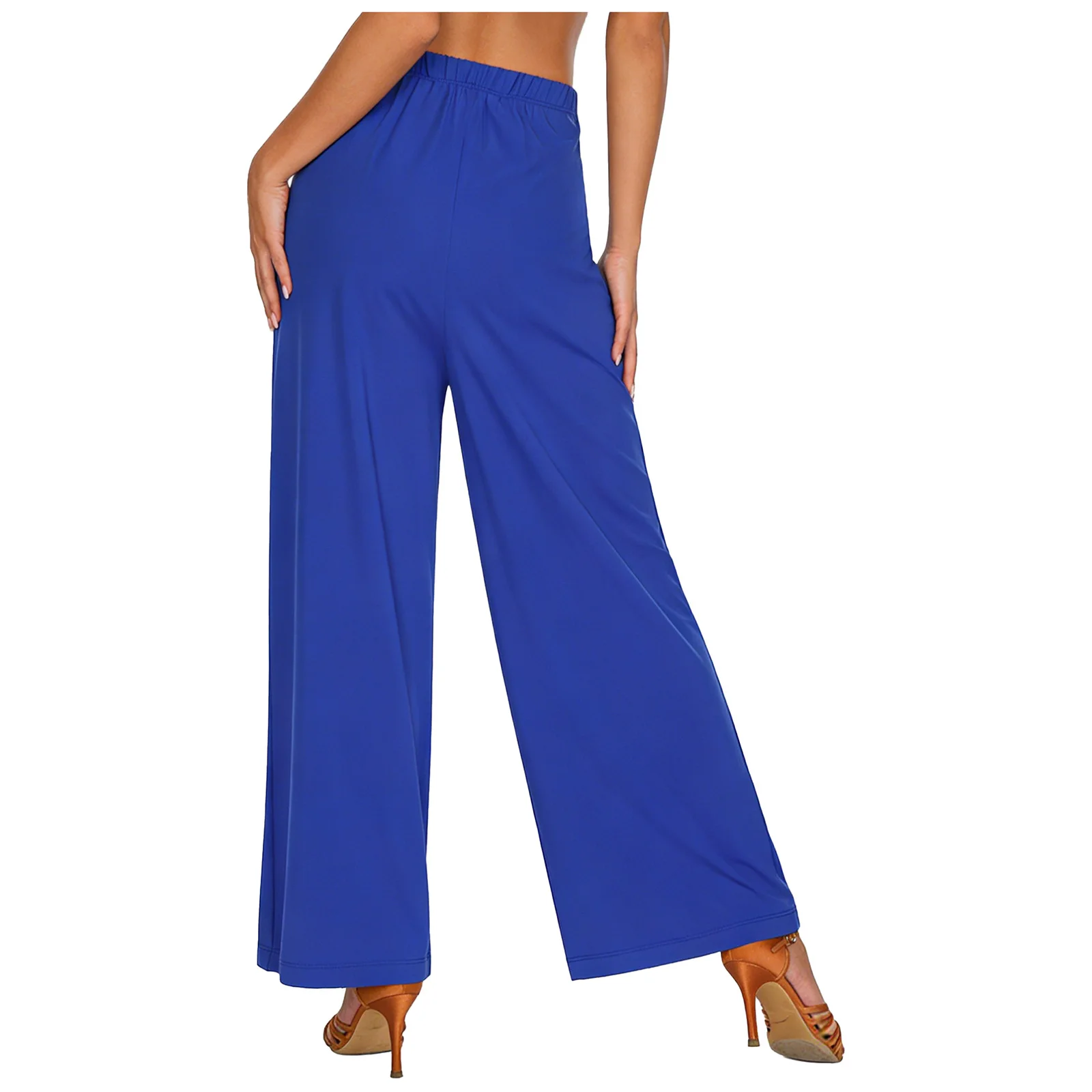 Womens Flowing Lyrical Dance Pants with Elastic Waistband And Wide Leg Design Palazzo Casual Pants for Praise And Worship Dance