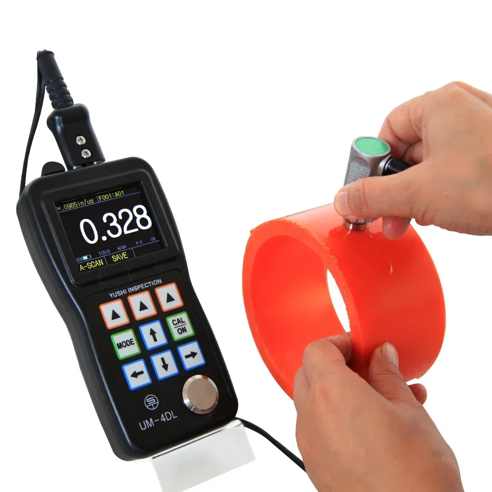 

NewNew in stock NDT UT Inspection Ultrasonic Thickness Measurement YUSHI Ultrasonic Thickness Gauge UM4DL with Color Scree