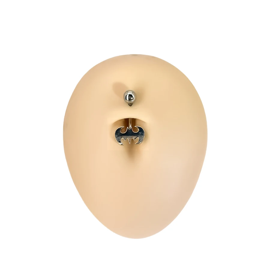 1P Cowl body piercing 316L Surgical Steel Blue Bellyring Fashion Navel Rings Dangle for Women Belly Piercing