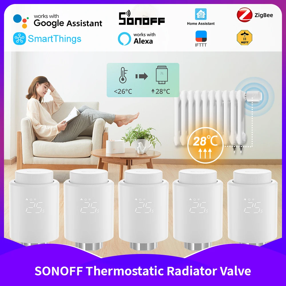 

sonoff thermal heads thermostat heater start/stop automatically timing temperature control radiator valve support ZHA Z2m TRVZB