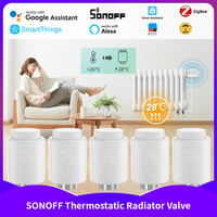 sonoff thermal heads thermostat heater start/stop automatically timing temperature control radiator valve support ZHA Z2m TRVZB