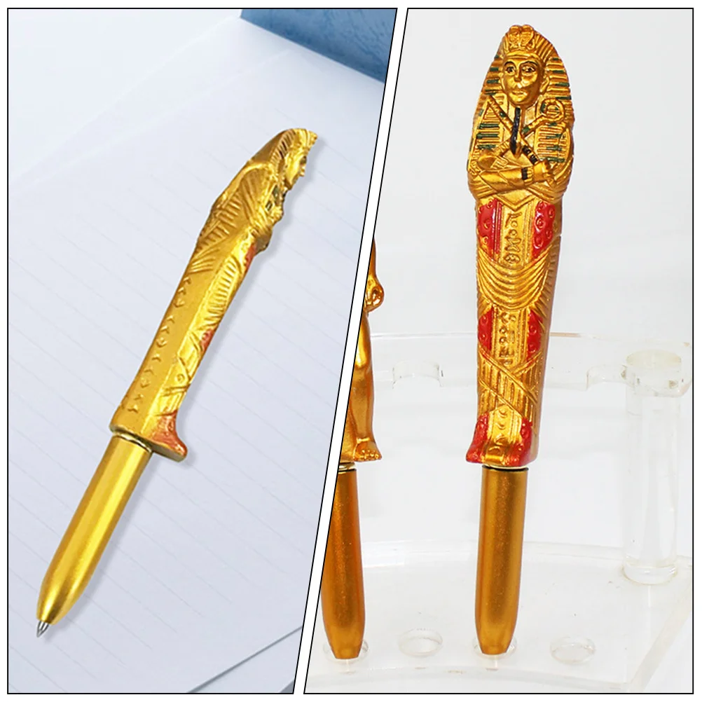 

10pcs Egyptian Ballpoint Pen Creative Writing Instrument For Students School Office Use Smooth Premium Stationery