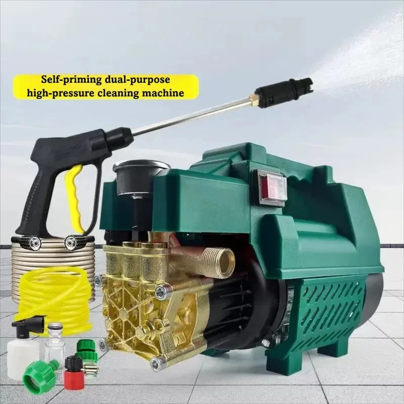 Limpiador a vapor de limpieza portátil autocebante con Motor de inducción para uso doméstico, nueva máquina de lavado de coches de alta presión