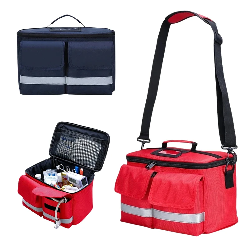 Waterproof Family Medicine Kit Shoulder Medical Bag Empty Car Outdoor Portable First Aid Nursing Emergency Kit Multifunctional