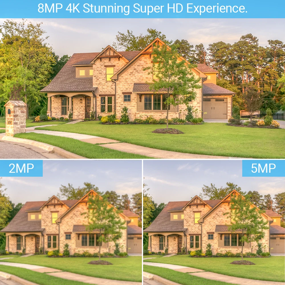 ONVIF-PTZ Câmera de Vigilância IP, 1080P, WiFi, Zoom Digital 4X, AI Human Detect, Visão Noturna Colorida, Câmera CCTV de Segurança, 5MP