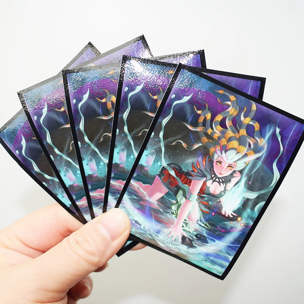 100PCS Card Sleeves Goddess Matte Board Games Ultimate OuterTrading Cards Protector Tarot Shield Magical Card Cover PKM 66x91MM