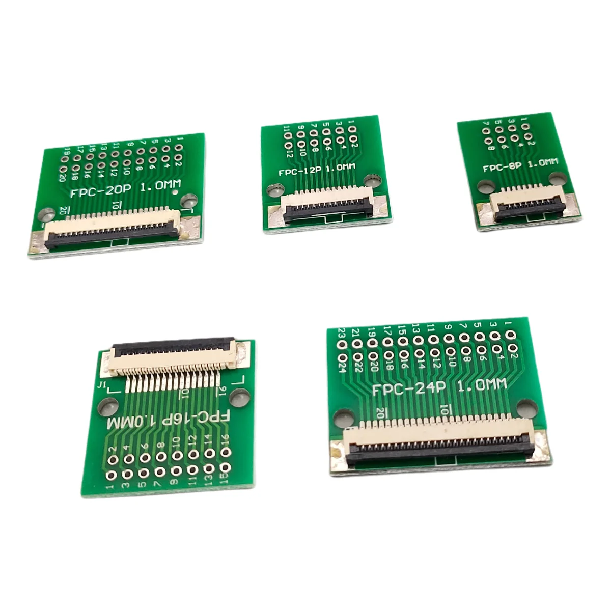 1Pc FPC FFC 1.0mm to 2.54mm DIP Adapter SMT to Through Hole PCB Connector 4/6/8/10/12/14/16/20/24/30Pin Flat Cable Converter