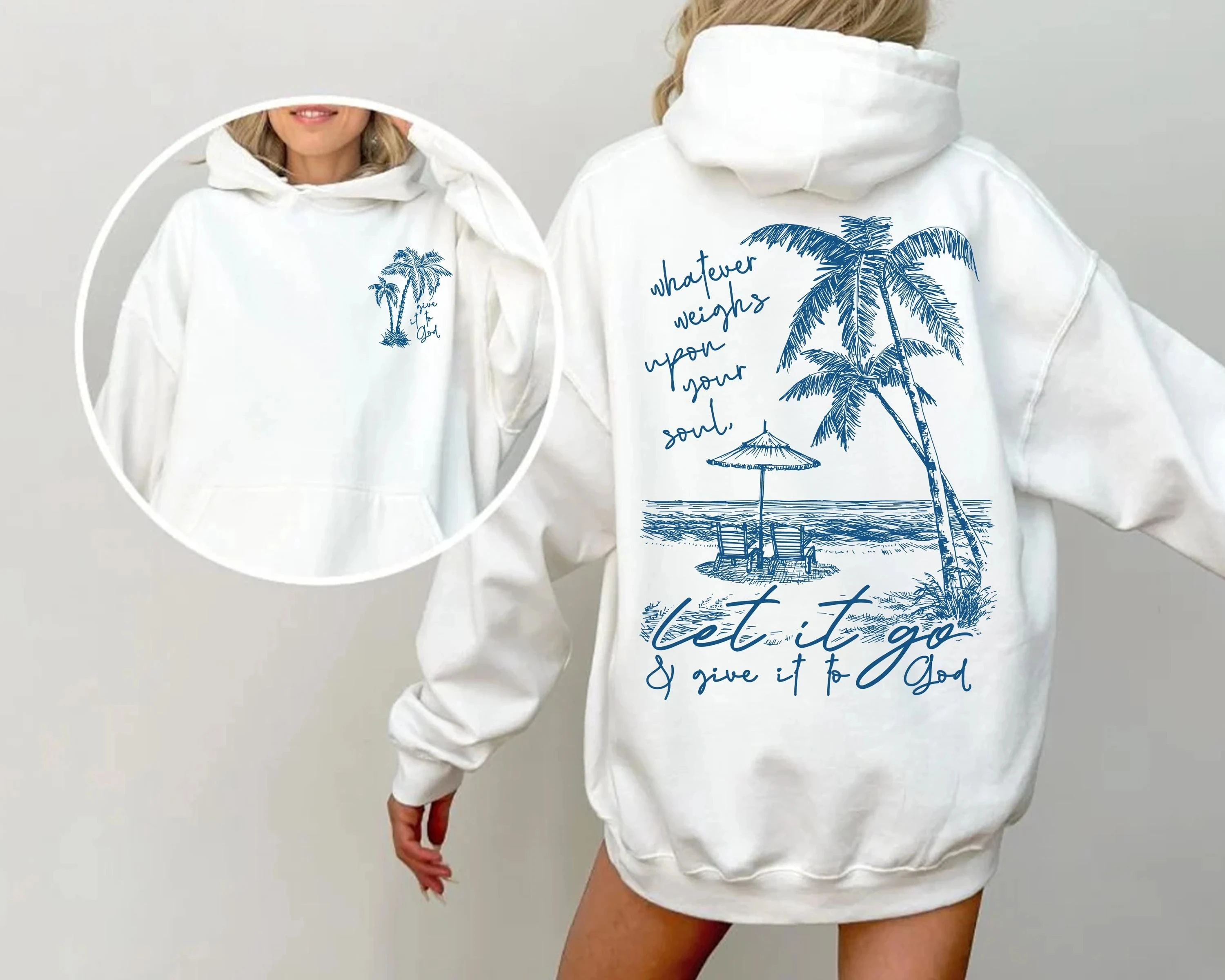 

Hawaii Beachy Hoodie Men's and Women's Long Sleeve Sweatshirt Pullover Y2k Tops Fashion Casual Autumn Winter Clothing Hoodies