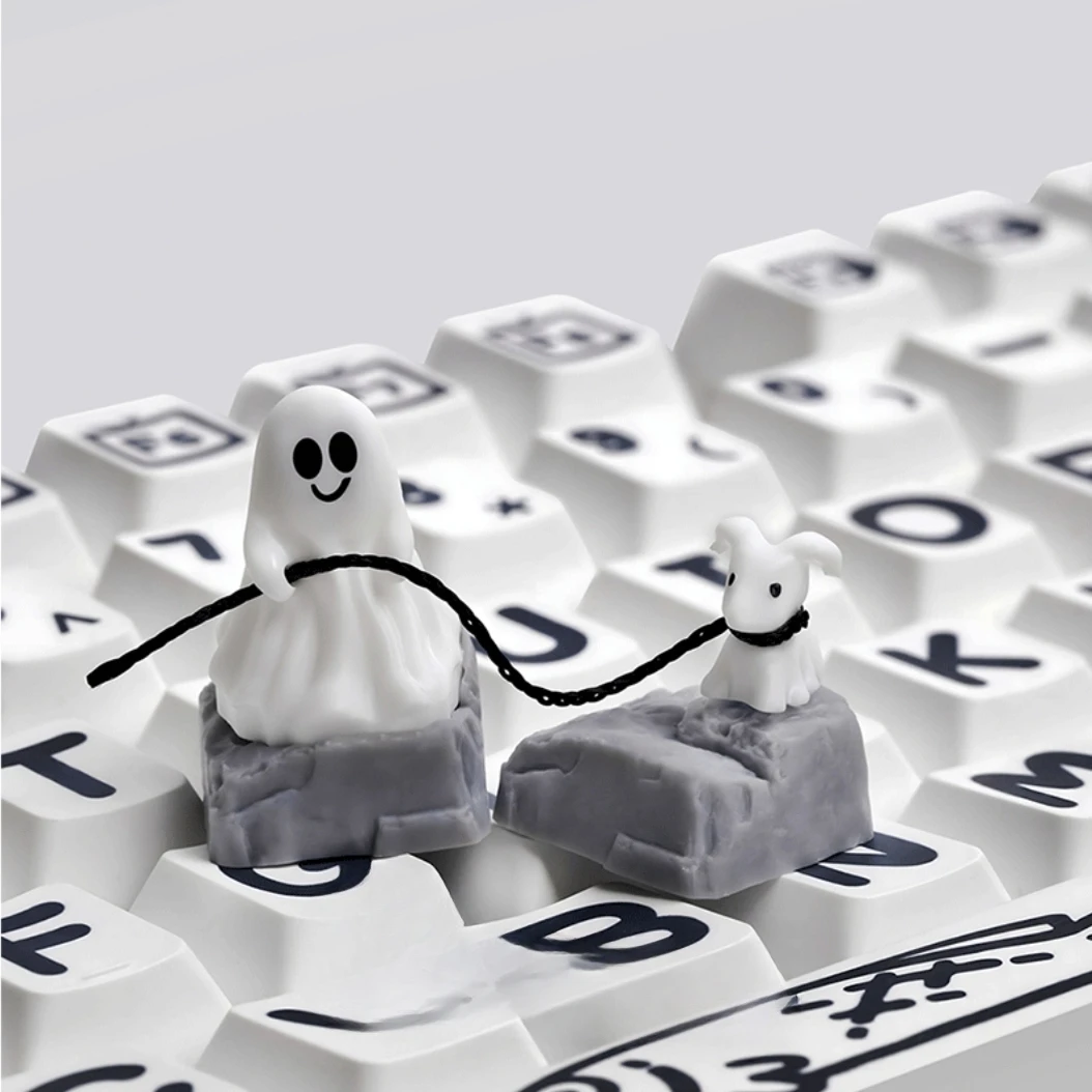 1U Ghost Keycap Keycap Cross Shaft Mechanisch toetsenbord Hars hars keycap keycaps moa Drechanke Bluetooth toetsenbord mini toetsenbord