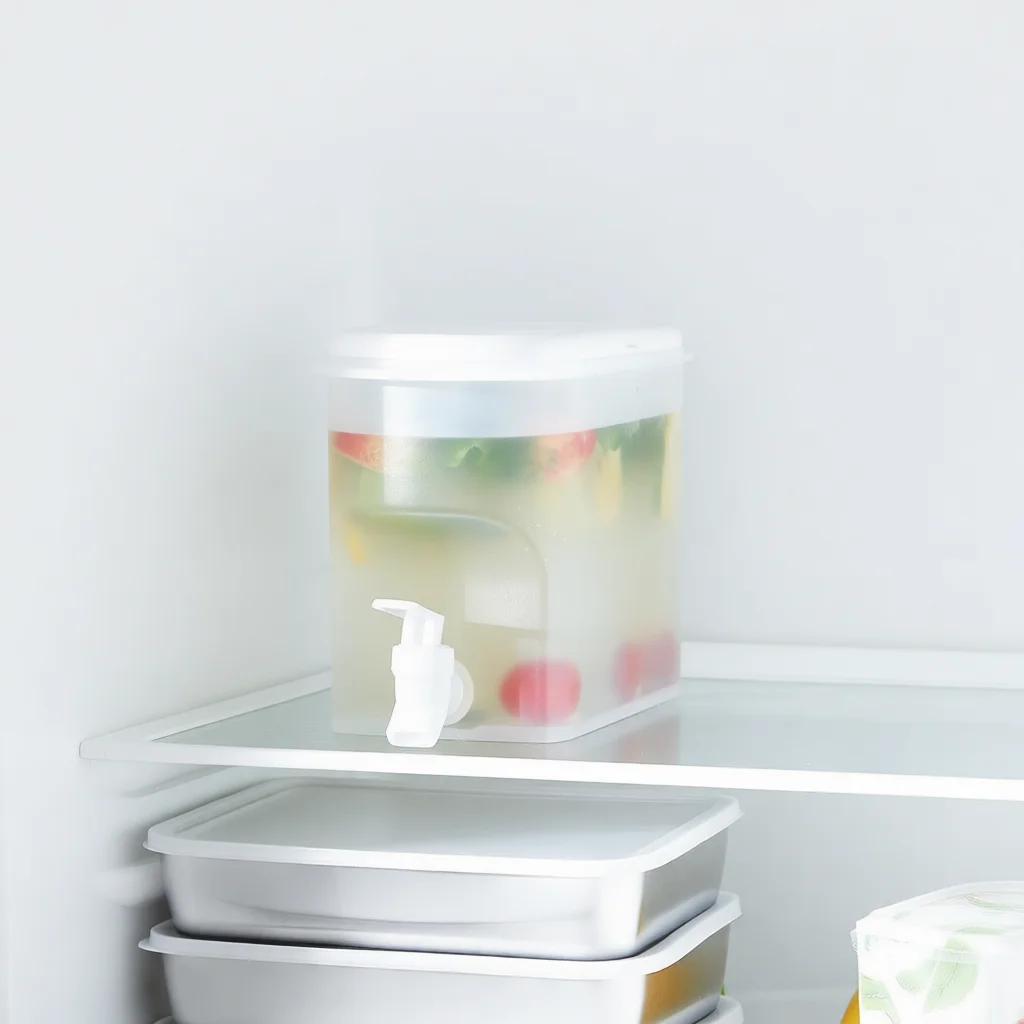 Summer Cold Kettle With Faucet Large Capacity Beverage Dispenser Refrigerator Juice Pot Plastic Fruit Tea Storage Tank
