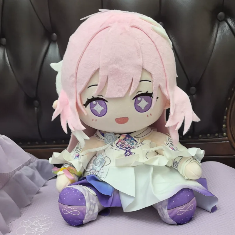 In Stock Honkai Star Rail Elysia 40cm Plush Doll Removable Clothes Sitting Stuffed Anime Game Character Collectible Plushie Toy