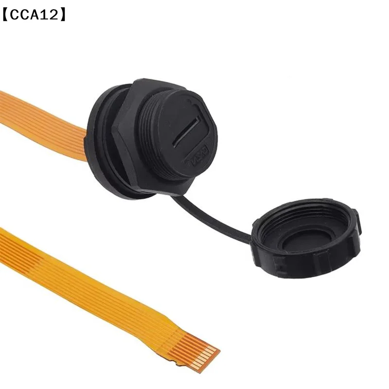 IP67 TF Card Extension Cable Panel Mount Soft Flex Extender FPC Waterproof TF Cord For Cabinet Chassis Case Frame 0.2m〔CCA12〕
