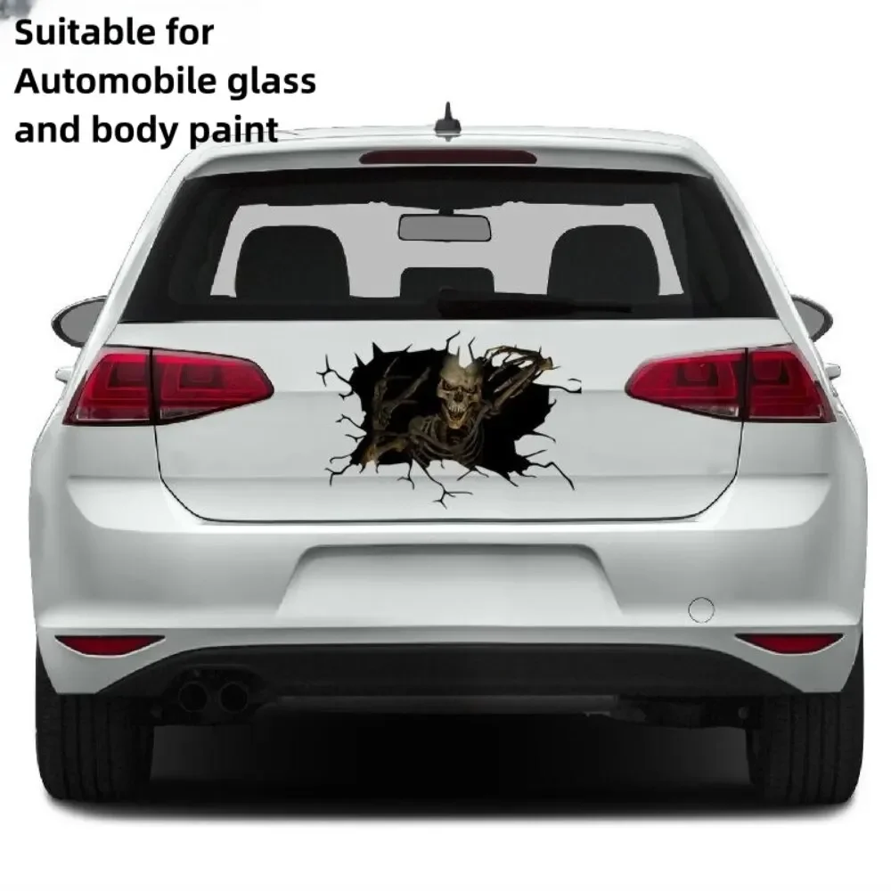 

3D Car Glass Stickers Halloween Theme Funny Car Body Decals Personalized Home Decoration Party Decor