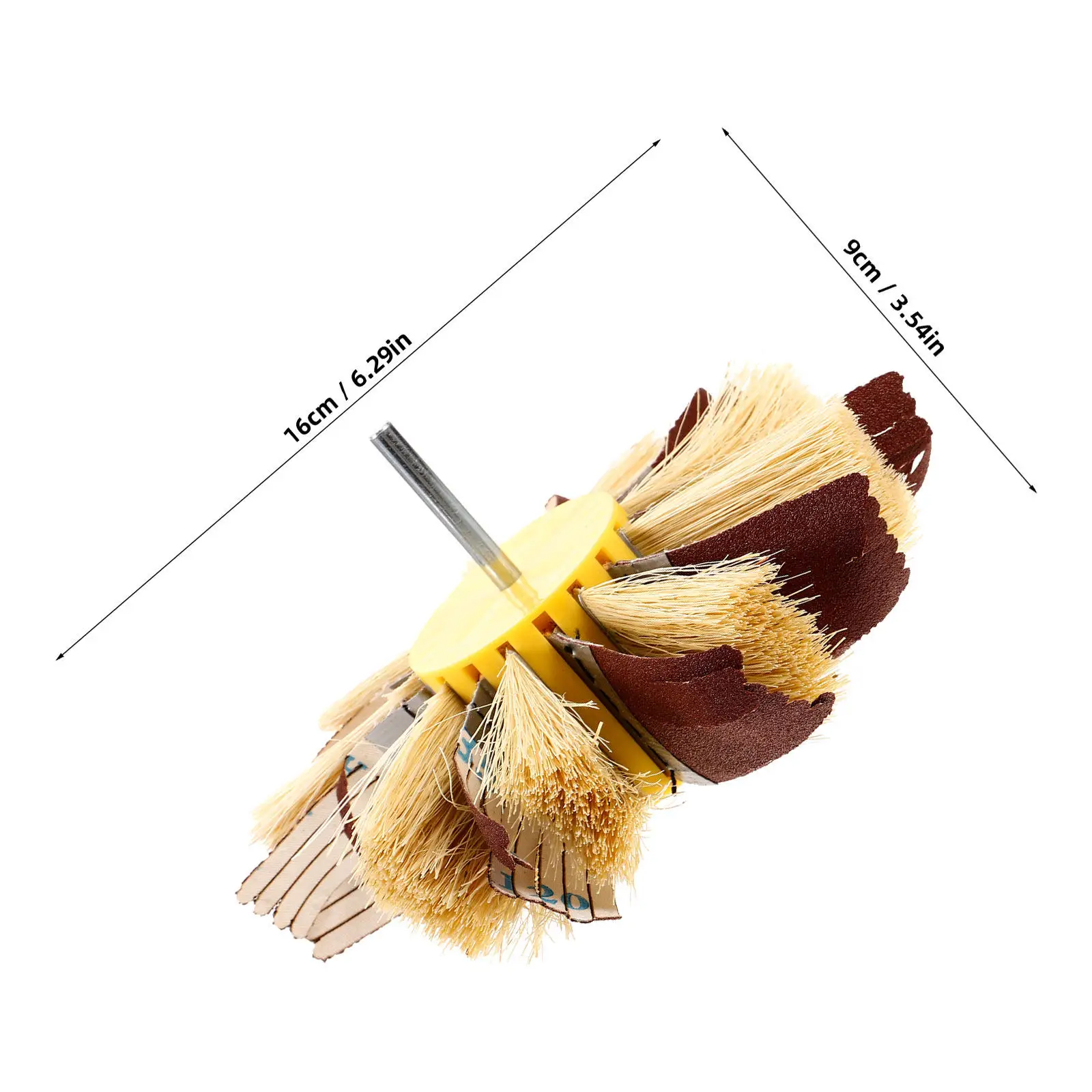 Sisal Fiber Sanding Drum Polisher Abrasive Buffing Wheel Drum Sander Rotary Tool Furniture Sanding Paper Heavy Duty Grit view 2