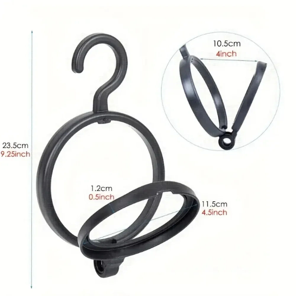 5pcs Hanging Wig Stand, Round Multi-Function, Foldable Wig Stand, Portable Wig Stand for Multiple Wigs And Hats, Space Saving