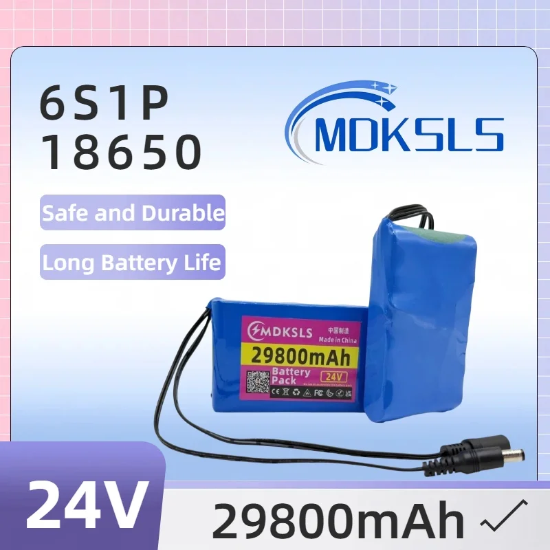 

Brand new 100% original 24V 6S1P 29800mAh lithium-ion battery pack, with a capacity of DC 25.2v 29.8Ah closed-circuit televisio