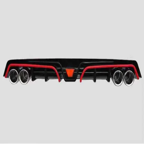 Body Kit Car Rear Bumper Spoiler Lip Auto Car Rear Bumper Diffuser For 10TH Honda Civic