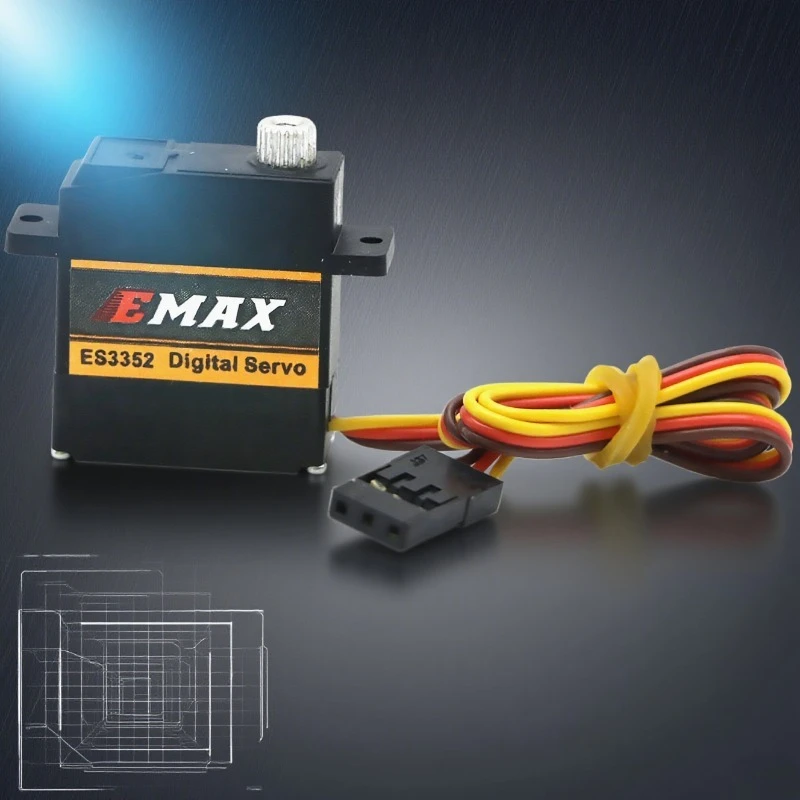 

EMAX ES3352 HV Digital Servo 12G Metal Gear High Torque for RC Car Robot Airplane Drone