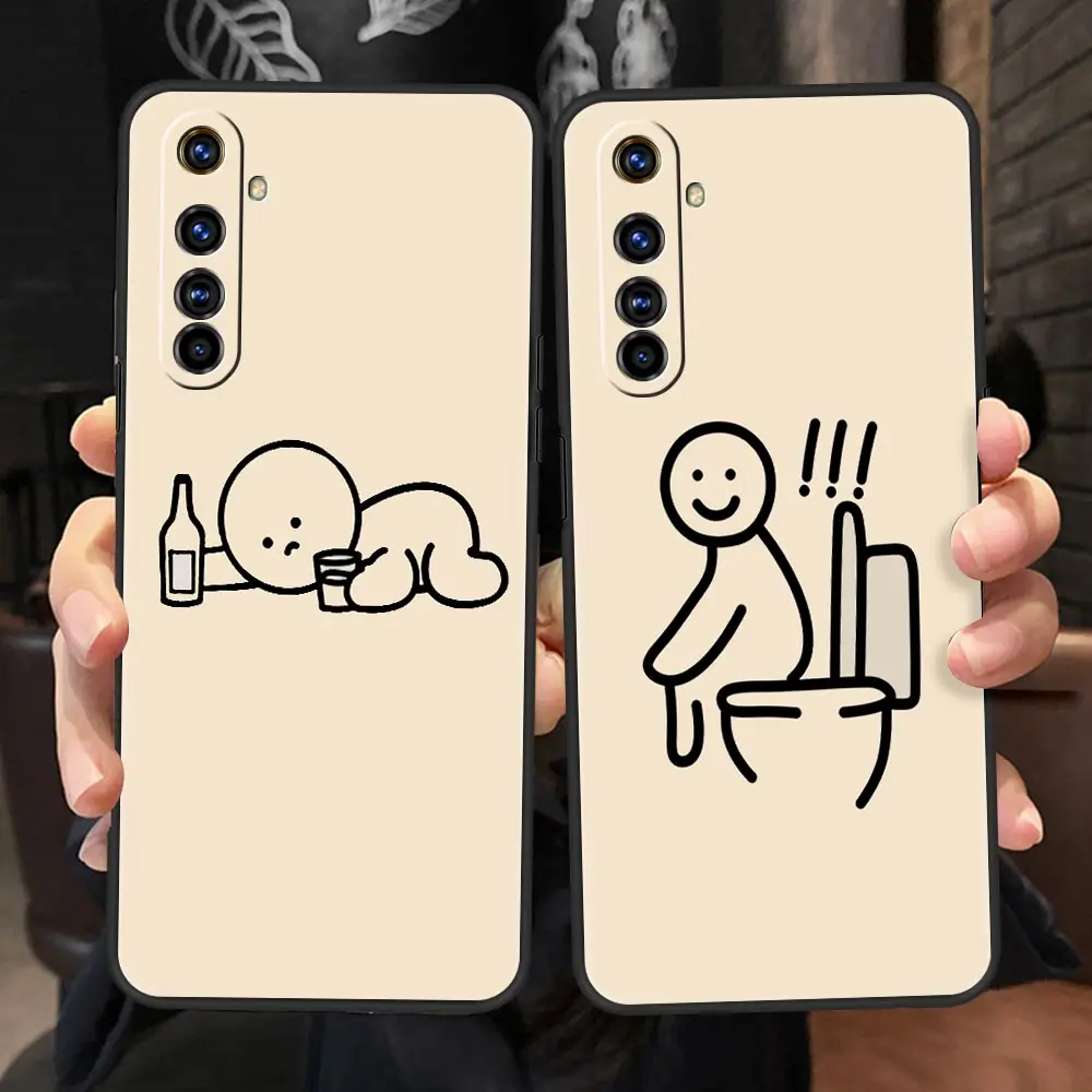 Cartoon Matchman For Realme 11 10 9 8 5G 7 6 GT2 Pro Plus C21 C11 C25 C35 Silicone Cover For Realme GT Neo 2 3 3T Phone Case