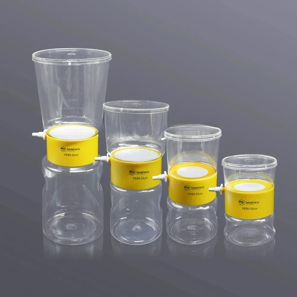 Filtration Sterilization of Cell Culture Fluid/Sera/Buffer 0.22um Biosharp Laboratory Vacuum Filtration System PES Membrane