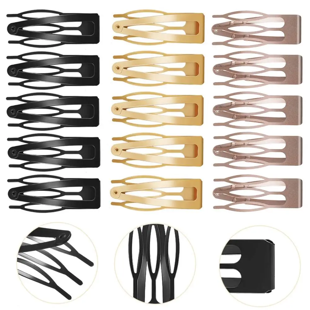 

Women Girls Double-grip Non-slip Hair Styling Tools Hair Side Clamps Barrettes Hair Clips