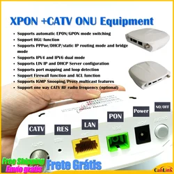 1PON ONU XPON CATV GPON 1GE Gigabit Modem Ethernet FTTH Fiber Optic Router Ont Olt Terminal Network Communication Equipment