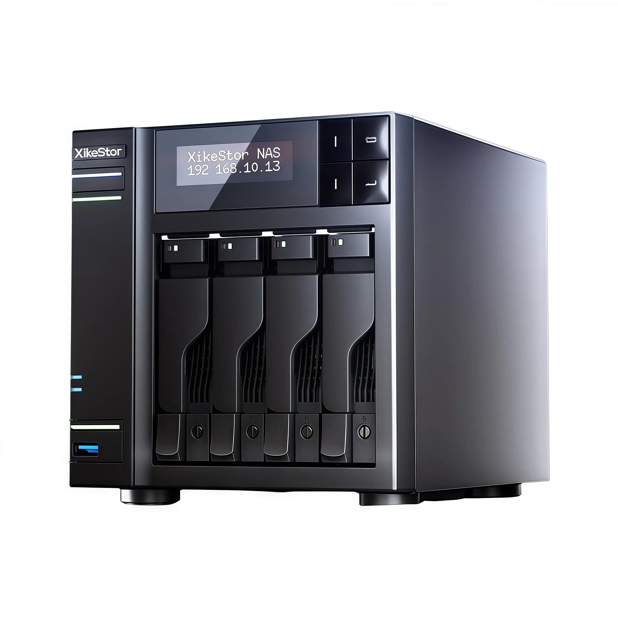 TLF New 4 Bay Mini NAS PC 4*M.2 NVME SSD N100 Quad Core 8GB DDR5 Dual Lan 2.5GbE SATA HDD Storage Server