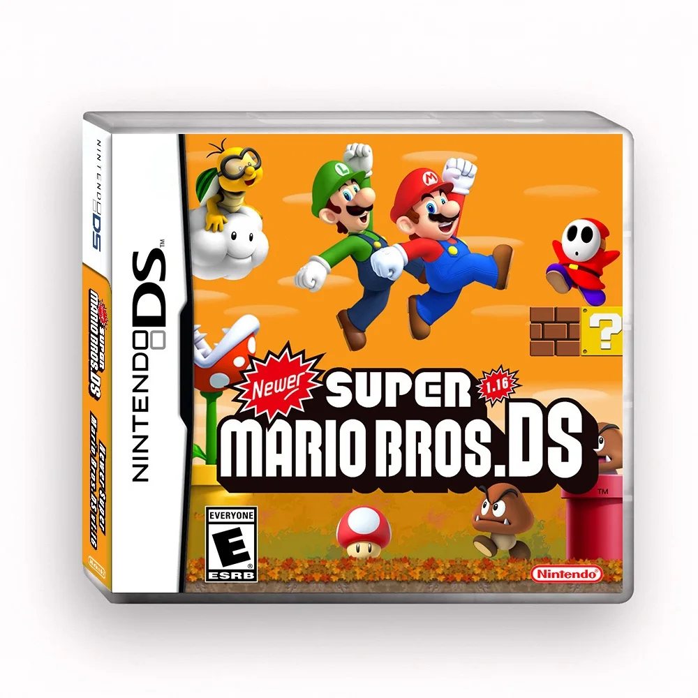 Newer Super Mario Bros. NDS Game Card Fan Art Cartridge US Version English  The Best Gift