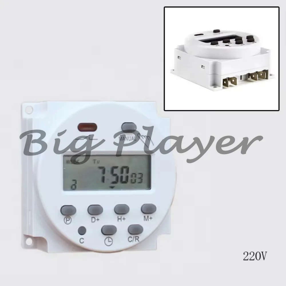 Timer Switch Digital LCD Power Supply Mini Programmable Time Switch Relay 8A to 16A