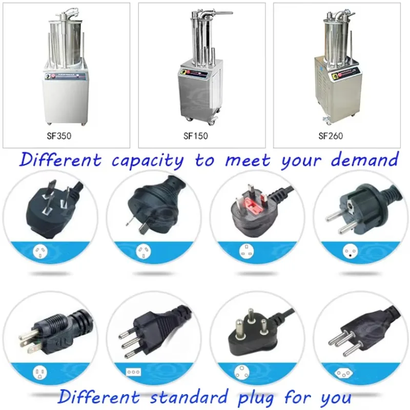 Hot SellingQDMECH High Capacity Vacuum Chicken Beef Fish Sausage Chorizo Casing Filling 35L Hydraulic Sausage Fill Machine