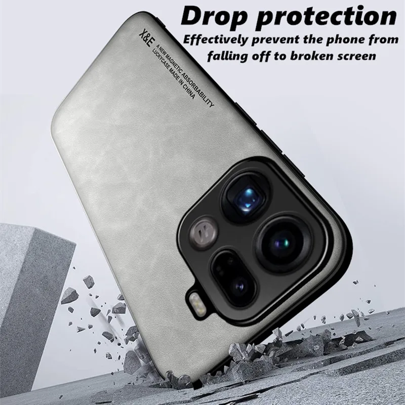 For OPPO Find X9 Pro X9 X8 X6 X5 Pro X8S X8Ultra Case Magnetic PU Leather +Soft TPU Ultra-thin Camera Protection Phone Cover view 5
