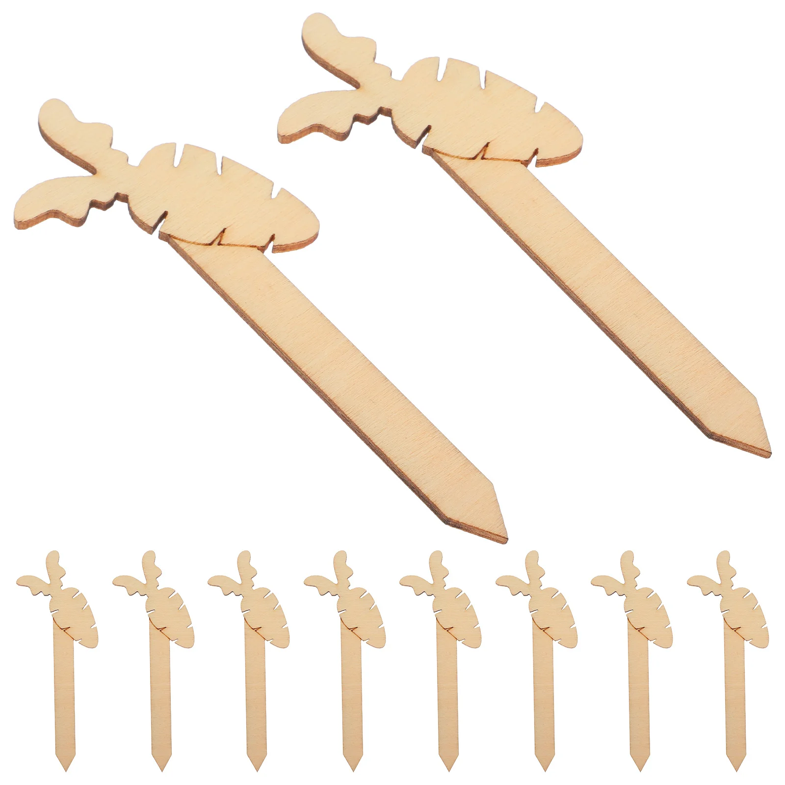 

10 Pcs Wooden Bookmark Blanks Tag Rabbit Cute Page Markers Carrot Craft Sticks for Students Bookmarks Teachers Lovers