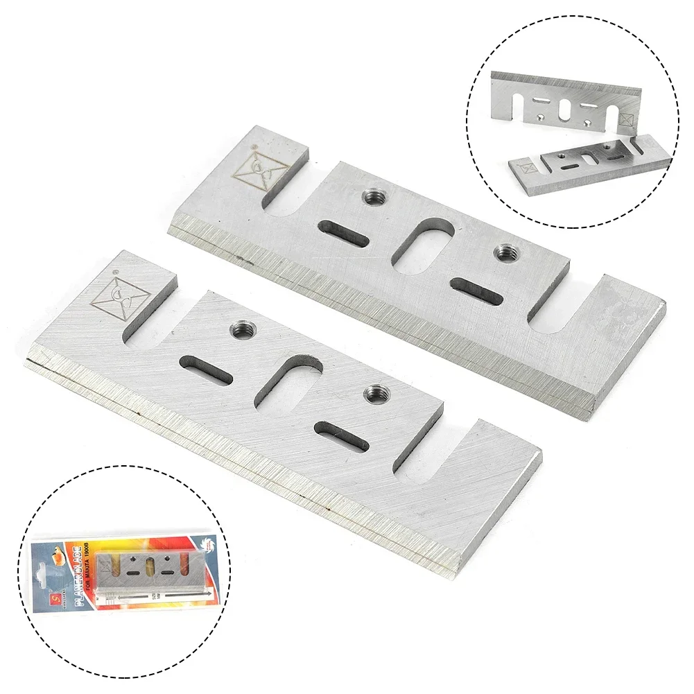 

2Pcs Set 82mm HSS Planer Blade Cutter Replacement For Makita 1001 1100 1125 1125B 1911 1900B 1901 1902 1923B M102 MI900