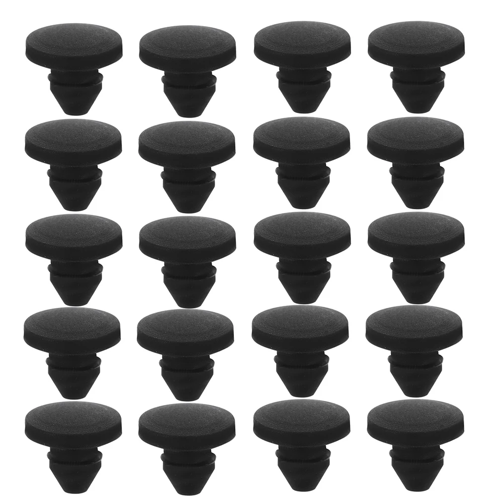 25pcs Silicone Sealing Plug Conical Hole Protector Buckle Bumper High Temp Shock Absorption Dust Proof Furniture Leg Foot Pad