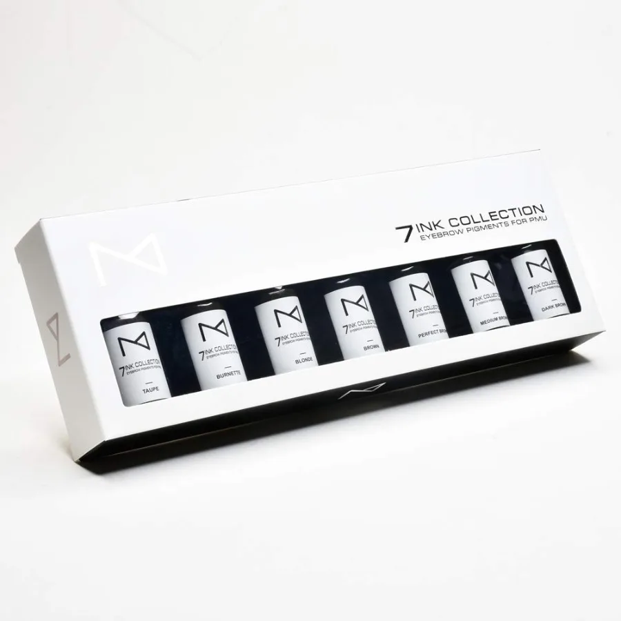 

M 7Ink Seven Colors Liquid Pigment Ink for Eyebrows Permanent Makeup Microblading Supplies Kit Machine Use Microshading No Mixi