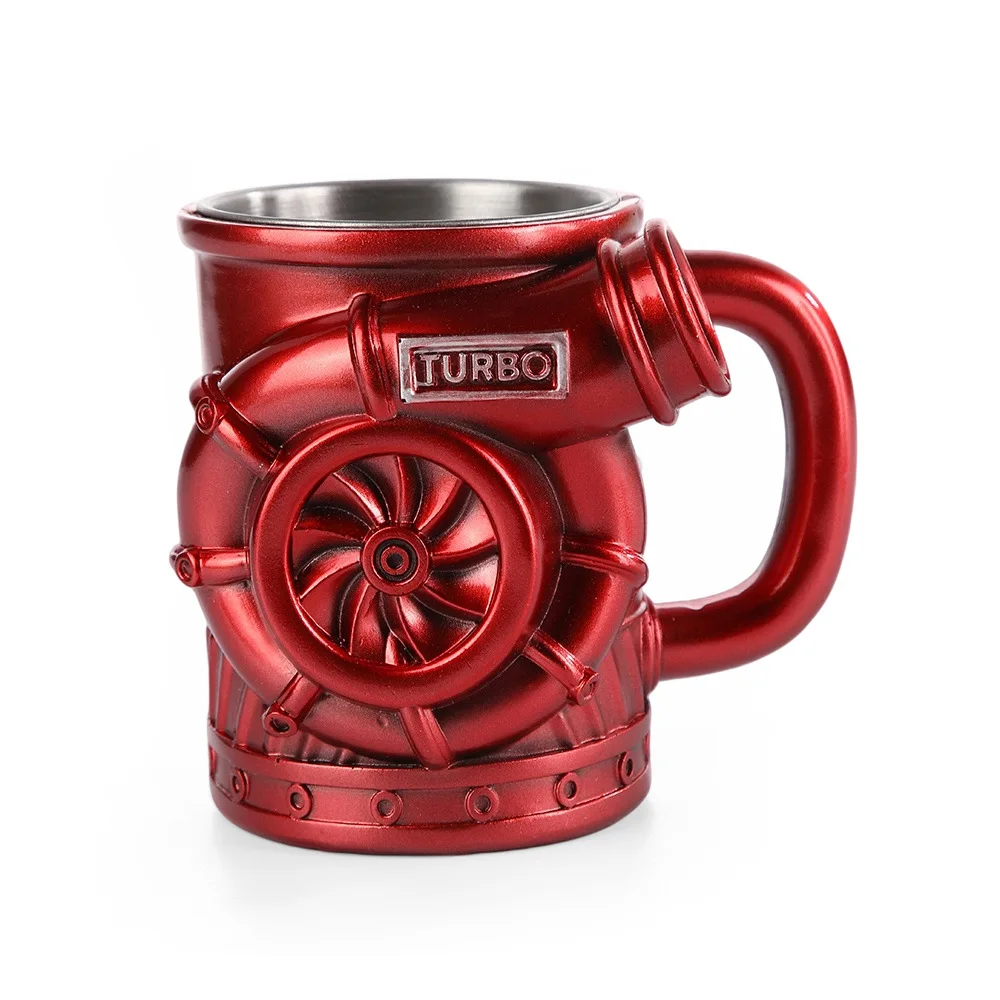 HYS new turbocharger mug resin handicraft ornament niche high-end mechanical wind creative decoration 3