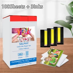 KP-108IN KP-36IN Compatible Canon Selphy Color Ink Photo Paper 6 inch Cartridge for CP1200 CP1300 CP1000 900 910 Photo Printer