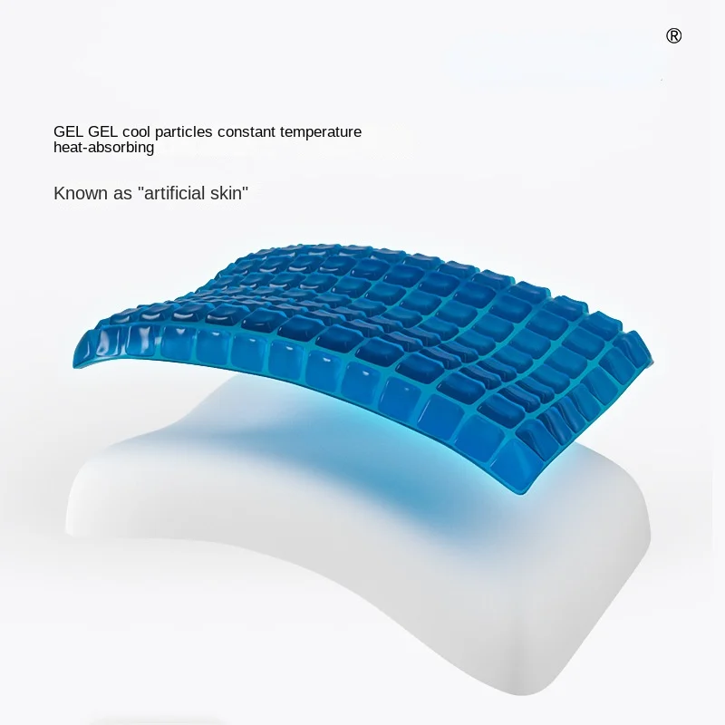 Summer Thickened Gel Pillow Slow Rebound Memory Foam Pillow Core Cool Gel Memory Pillow Gel Health