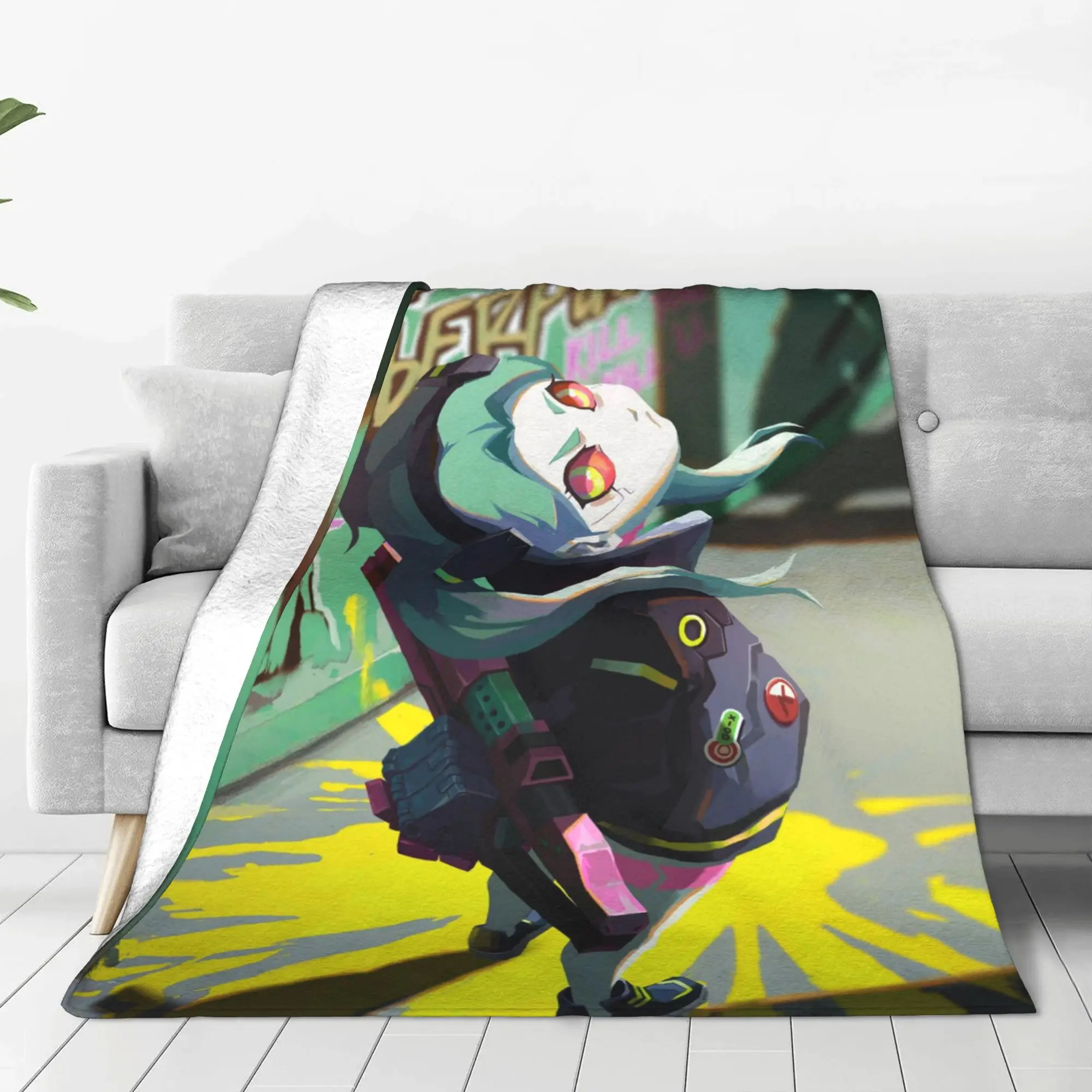 rebecca Cyberpunk Edgerunners Cyberpunk Edgerunners Blanket Summer Breathable Lightweight Throw Blankets For Car Rug Piece