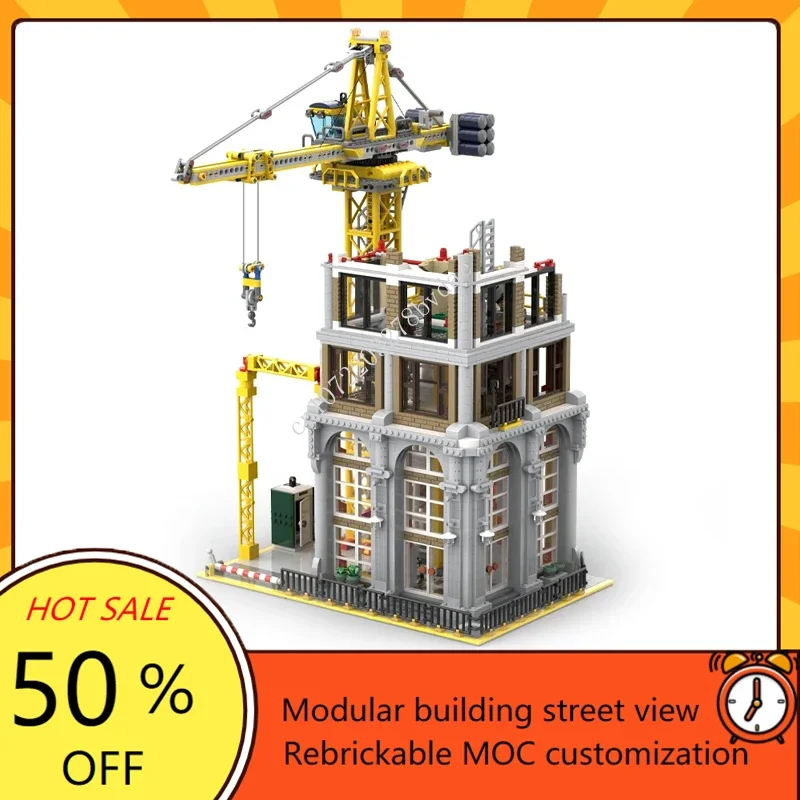 3374PCS Construction Site Modular MOC-910008 Creative street view Model Building Blocks Architecture Assembly Model Toys Gift