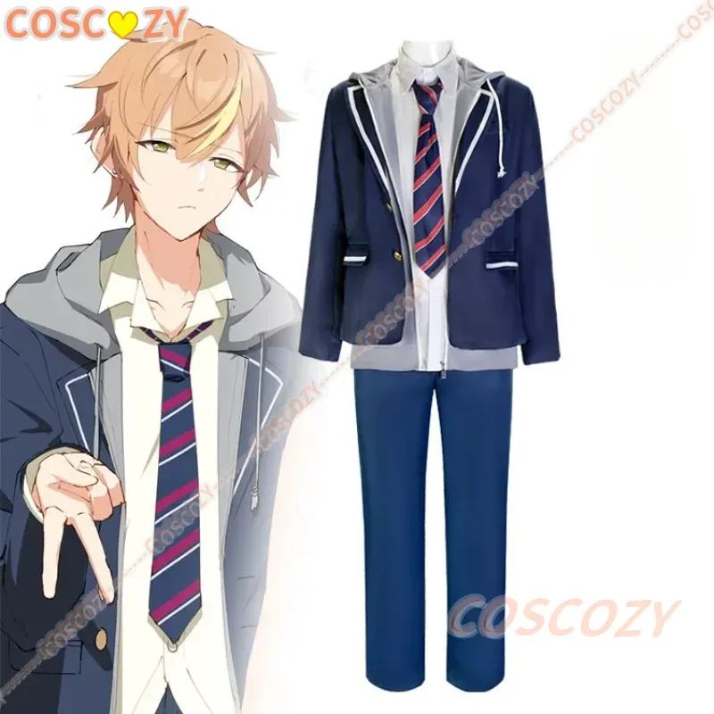 Игра Shinonome Akito, карнавальный костюм, парик для взрослых, унисекс, школьная форма, полный комплект, костюм на Хэллоуин, наряд Comic-Con по индивидуальному заказу