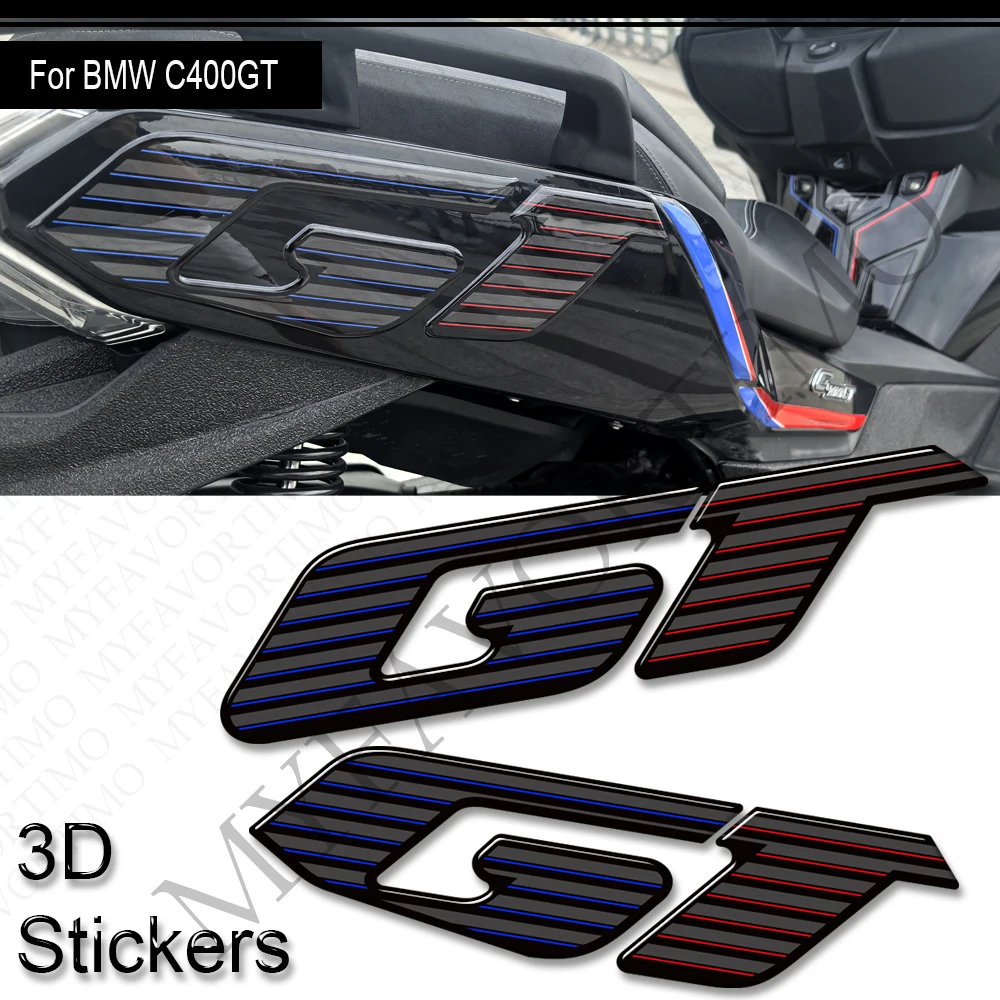 

Motorcycle Gas Oil Kit Fuel Tank Cap Body Shell Front Face Fairing Fender 3D Stickers For BMW C400GT C 400 GT C400 Scooter