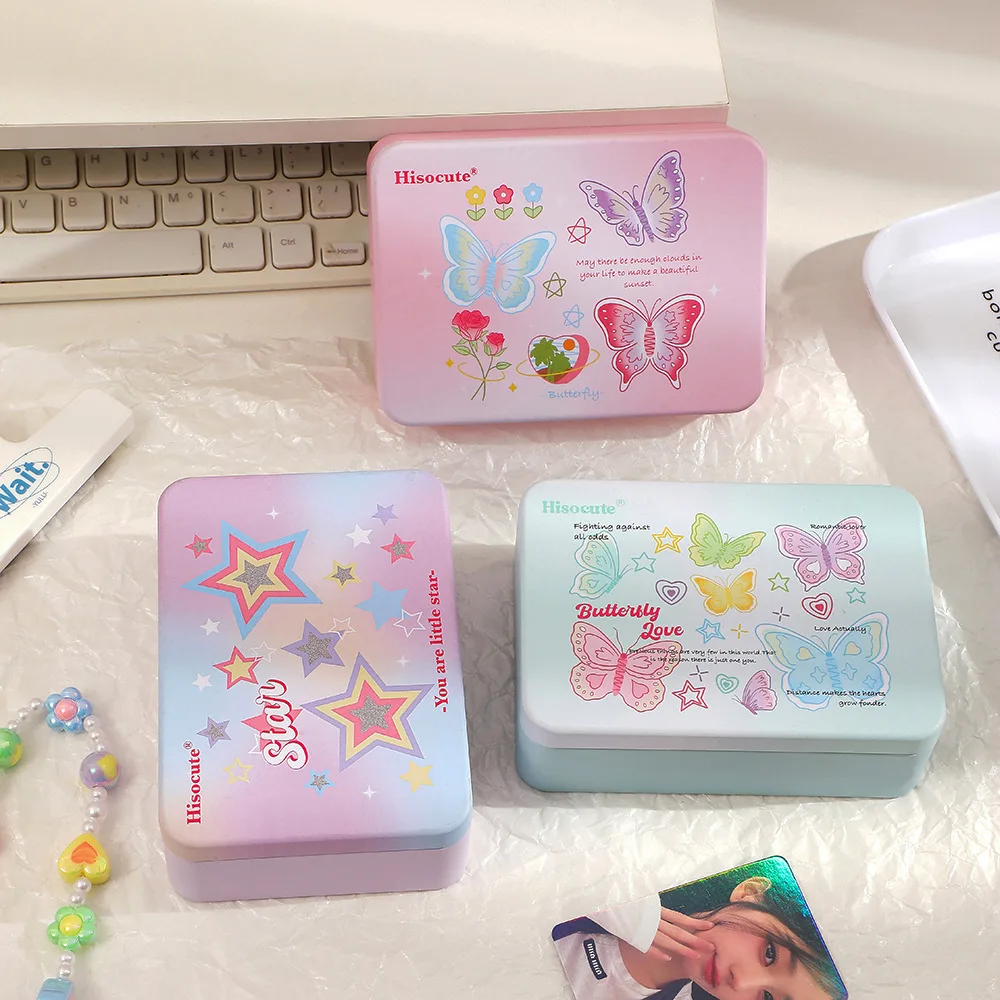 Korean Color Printing Storage Box Girl Small Card Collection Storage Box DIY Hand Ledger Storage Box